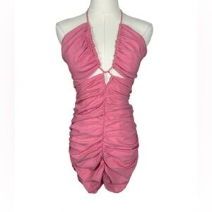 Zara Pink Halter Dress Size S